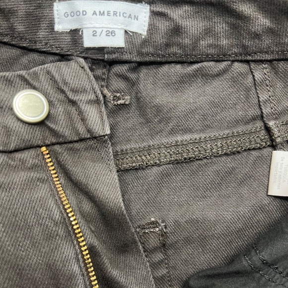 Good American Good 90s Duster Jeans Women 2 Brown High Rise Straight Denim NWT - Picture 6 of 9